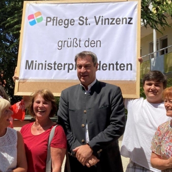 Pflege St. Vinzenz grüßt Ministerpräsident Söder 