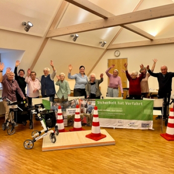 Sicher unterwegs mit dem Rollator